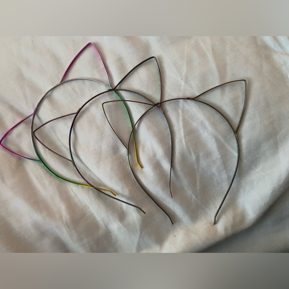 3 pack metal cat ears